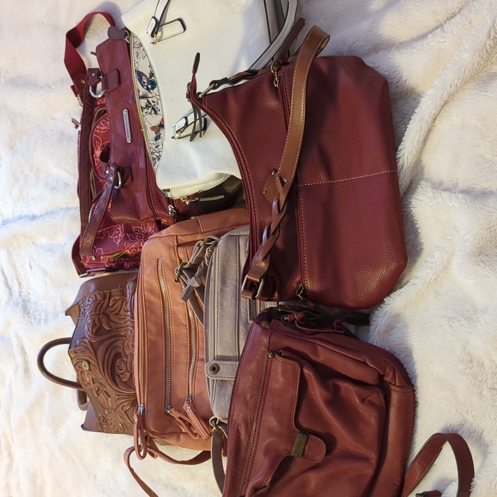 A bundle of purses